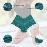 6 Pack Lace Underwear for Women Invisible Briefs Embroidery Floral Panties S-XL