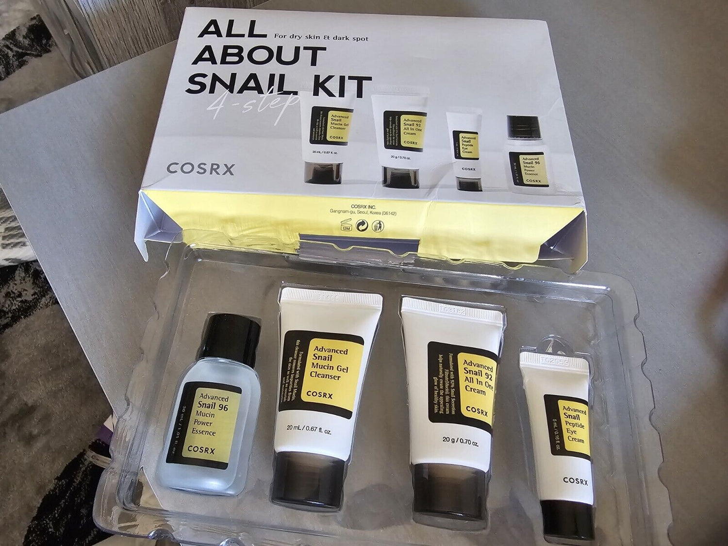 COSRX All about Snail Korean Skincare | TSA Approved Travel Size, Gift Set