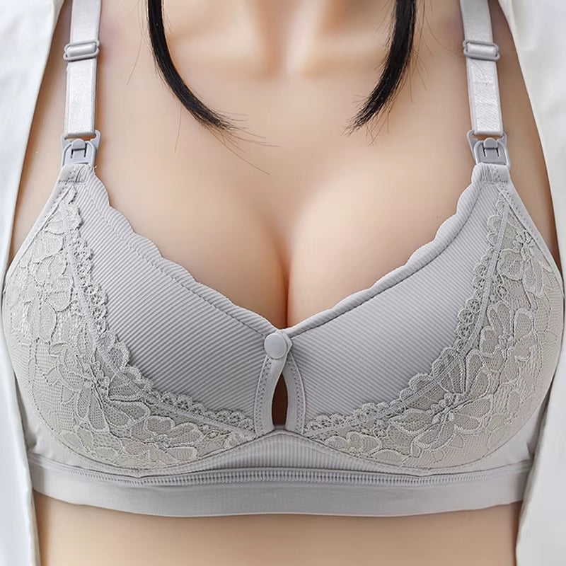 Nursing Bra Breathable Breastfeeding Bras for Pregnant Women Maternity Bra plus Big Size Easy Feeding Soutien Gorge Allaitement