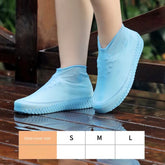 Reusable Waterproof Rain Shoes Covers Silicone Outdoor Rain Boot Overshoes Walking Shoes Accessories Reusable Shoe Cover 1Pair.