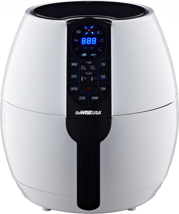 3.7-Quart Programmable Air Fryer with 8 Cook Presets, GW22638 - Black