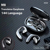 Translation Headphones 144 M8 Translator Languages Instant Smart Voice Translator Wireless Bluetooth Translator Earphone