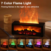 New Flame Aromatherapy Machine Colorful Essential Oil Diffuser Home Large Fog Volume Flame Humidifier 3D Flame Fireplace Machine.