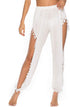 Womens Crochet Net Hollow Out Beach Pants Sexy Swimsuit Cover up Pants