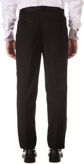 Mens Premium Slim Fit Striped Black Tuxedo Dress Pants | Dress Pants for Men