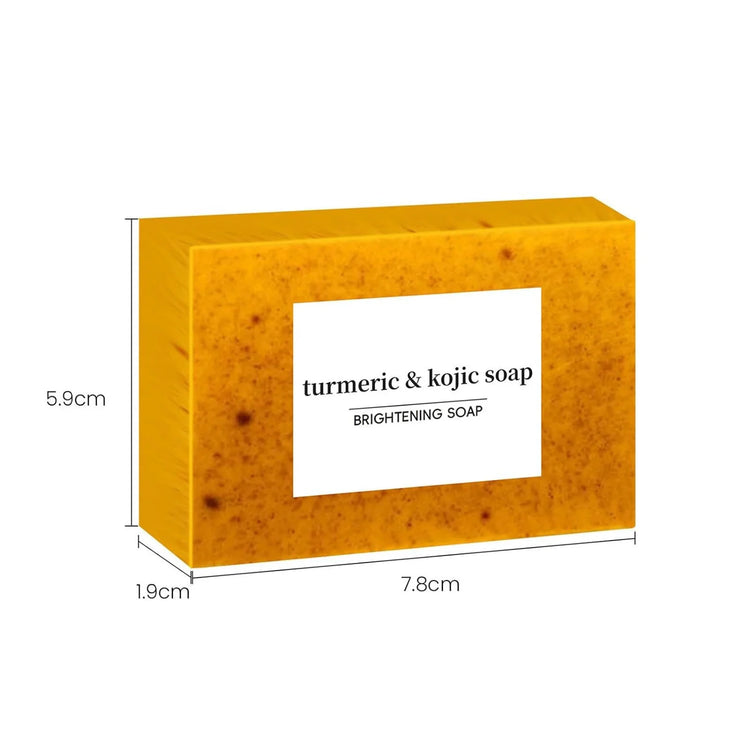 3PCS Turmeric Soap Bar, Organic Turmeric Soap for Dark Spots & Acne, for Hyperpigmentation, Smooth Skin, All Natural Turmeric Soap Bar, Deep Cleansing Turmeric Soap