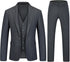 Mens 3 Piece Suits Slim Fit Tweed Suit Plaid Slim Fit Suits for Men One Button Suit Tuxedo Set