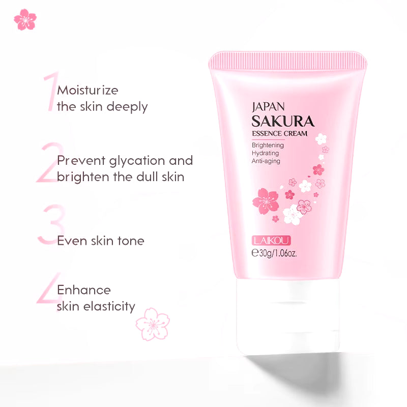 30G Japan Sakura Essence Face Cream Hydrate Moisturizing Cherry Blossom Refreshing Essence Facial Lotion Korean Skincare