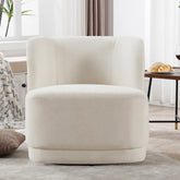 Prattsburgh 26.23" Wide Swivel Barrel Accent Chair.