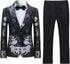 Boys Jacquard Suit Slim Fit Tuxedo Suits Jacquard Notch Lapel Tux Jacket Pants Party Formal Wear