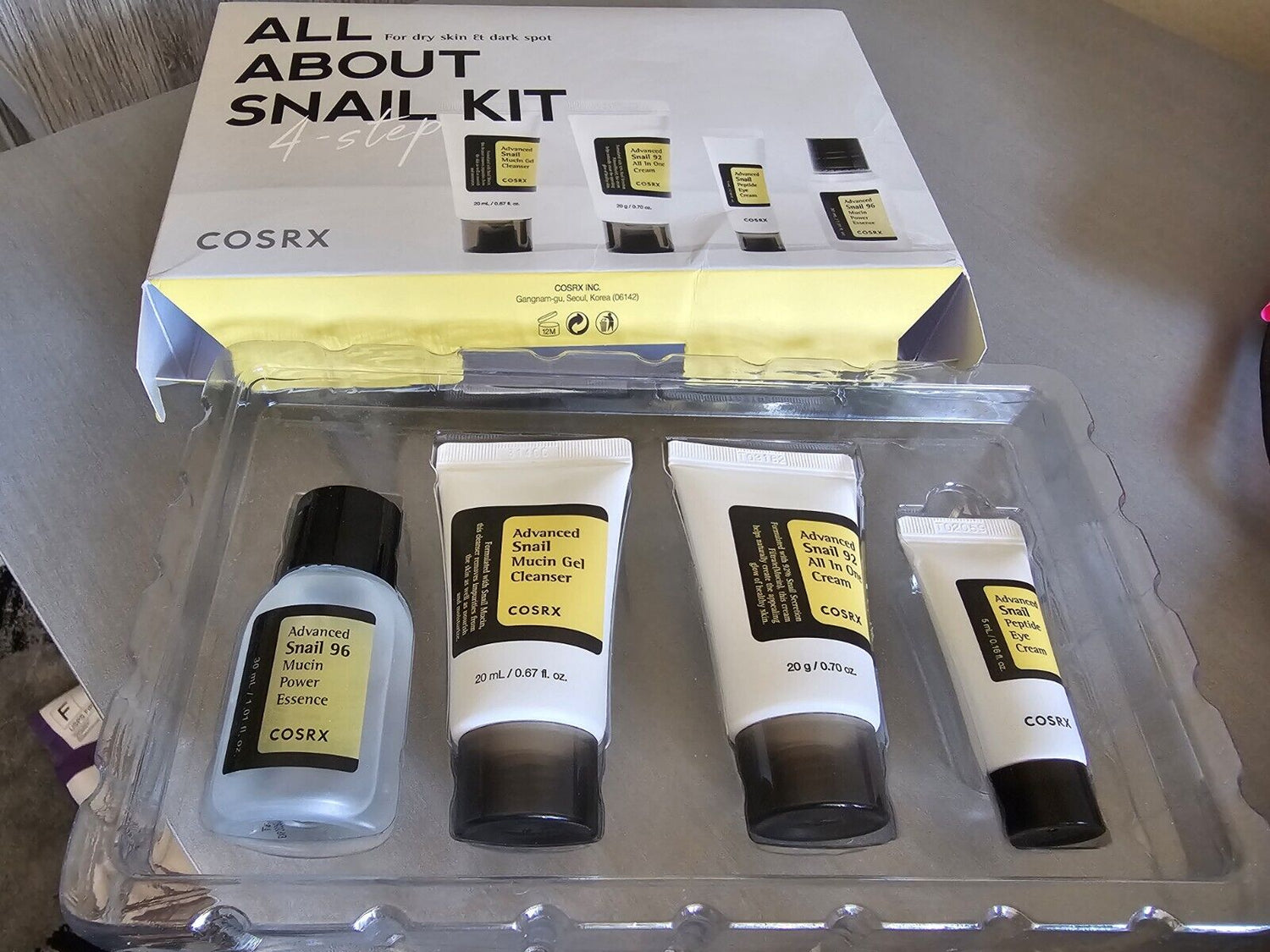 COSRX All about Snail Korean Skincare | TSA Approved Travel Size, Gift Set