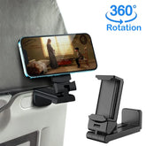 360° Rotation Airplane Flight Phone Holder Clip Car Mount Desk Train Seat Cellphone Stand Support Foldable Travel Phone Holders