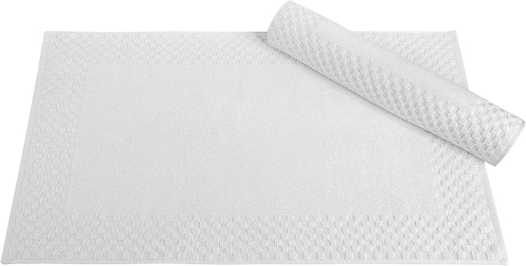 CTT Set of 6-100% Turkish Cotton, Absorbent & Comfy, Includes 2 Bath Towel 2 Hand Towel & 2 Washcloth | (White)