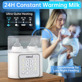 Baby Bottle Warmer, 9-In-1 Fast Milk Warmer Babies Food Heater & Defrost.