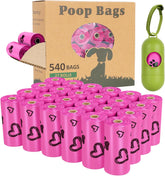 Biodegradable Dog Poop Bags: 720 Bags Extra Thick Strong Leak Proof Dog Waste Bags for Dogs with 1 Dispenser (4 Mixed Colors Green Blue Yellow Pink) -Scented