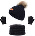 3Pcs Kids Toddler Winter Beanie Hat Scarf Gloves Set for Boys Girls Age 2-6, Warm Fleece Lining Hat Beanie Sets.