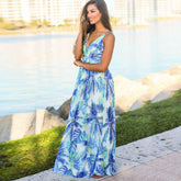 Women Ladies Boho Floral Maxi Dress Cocktail Party Evening Summer Beach Sundress