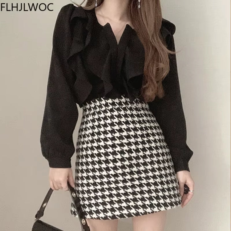 2021 Female Fashion Korea Chic Tops Blusas Women Long Sleeve Elegant Basic Wear Office Lady Work Bow Tie Shirt Blouses