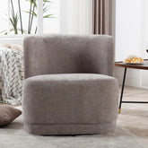 Prattsburgh 26.23" Wide Swivel Barrel Accent Chair.