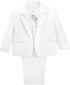 Baby Toddler Boy 5 Pcs Set Formal Tuxedo Suits No Tail Wedding Christening Baptism Outfits