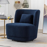 Prattsburgh 26.23" Wide Swivel Barrel Accent Chair.