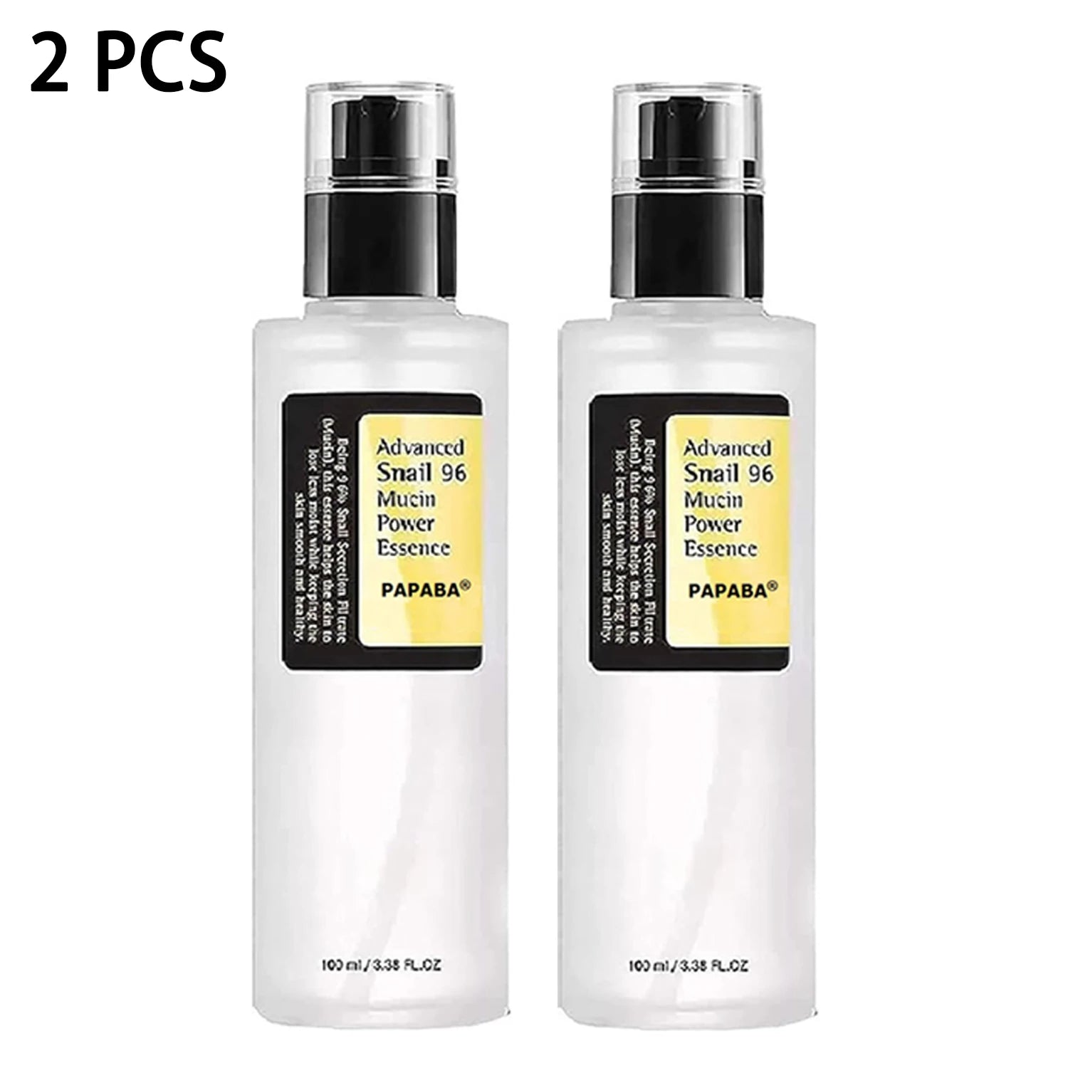 Snail Mucin Serum 96% Power Repairing Essence Hydrating Serum for Face with Snail Secretion Filtrate 3.38 Fl.Oz 100Ml