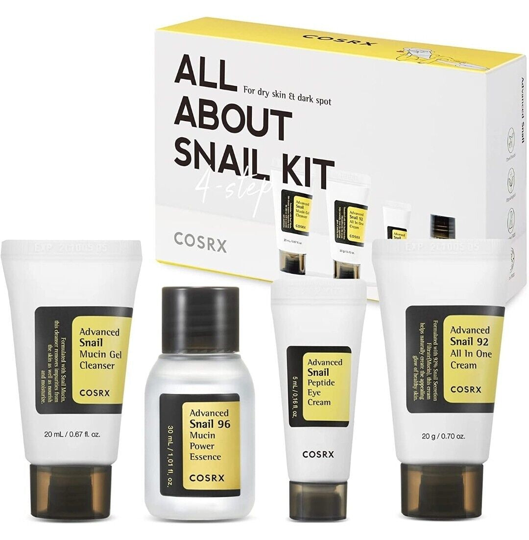 COSRX All about Snail Korean Skincare | TSA Approved Travel Size, Gift Set