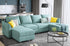 Modular Sectional Sofa U Shaped Sectional Couch with Reversible Chaise Modular Couch with Storage, Bluish Grey