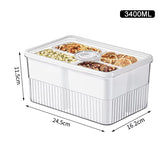 Transparent Fridge Organizer Food Storage Containers Fresh Vegetable Fruit Baskets Refrigerator Storage Box Kitchen Organizer