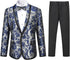 Boys Jacquard Suit Slim Fit Tuxedo Suits Jacquard Notch Lapel Tux Jacket Pants Party Formal Wear