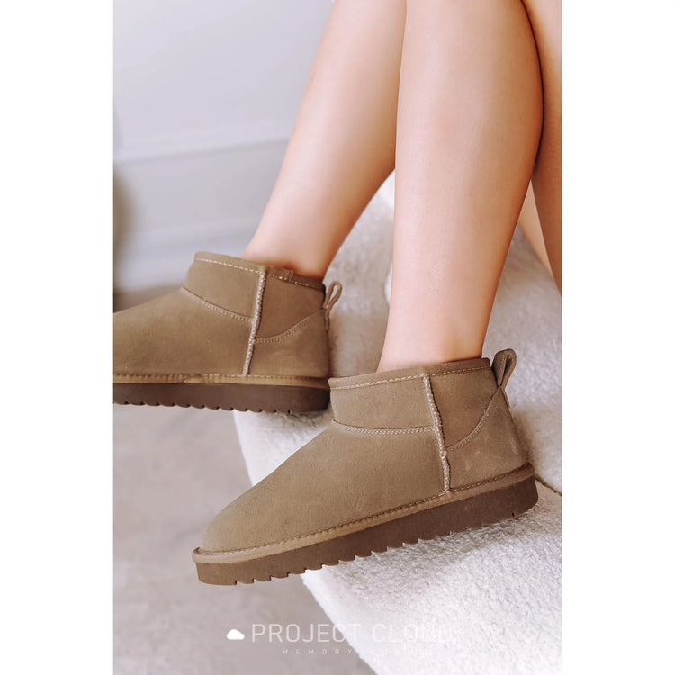 100% Genuine Suede Snow Boots - Ankle Boots for Women (Hippy)