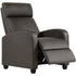 Bestoffice PU Leather Contemporary Manual Reclining Chair with Zero Gravity, Black