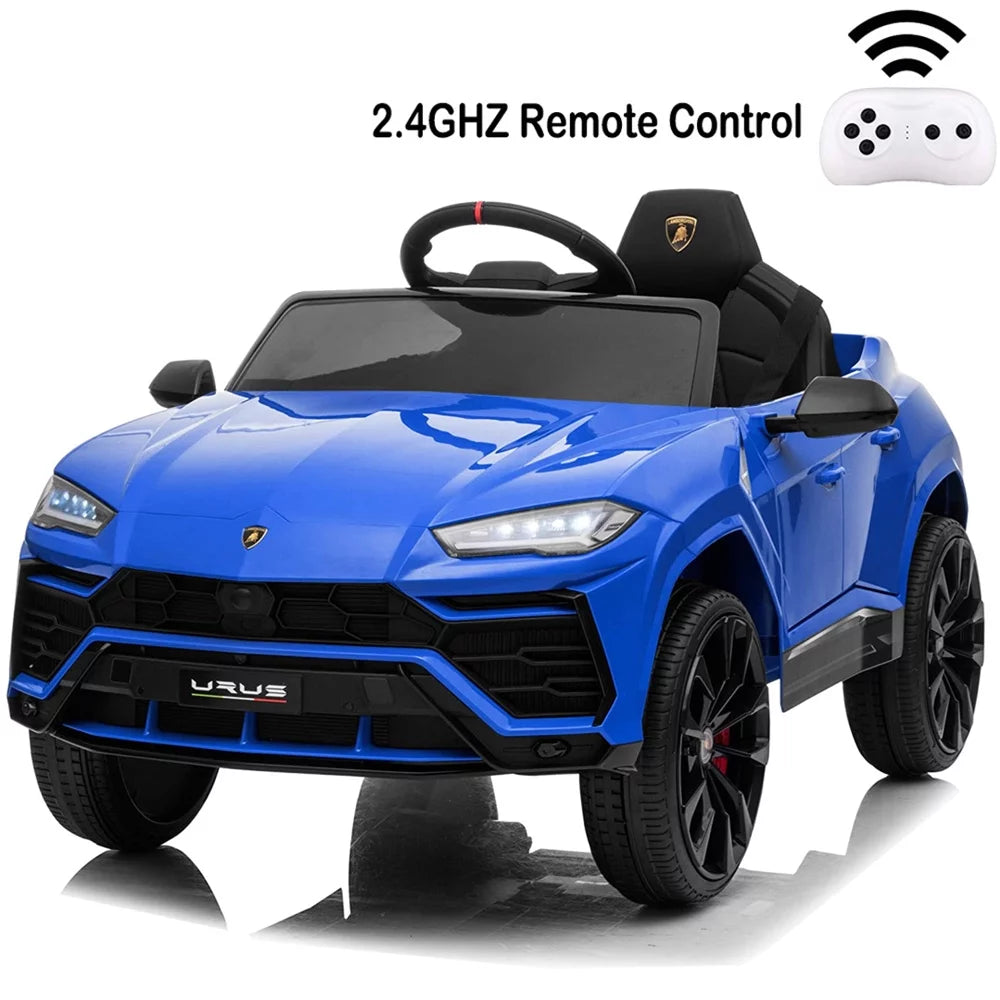 Lamborghini Urus 12V Electric Powered Ride on Car Toys for Girls Boys, Green Kids Electric Vehicles Ride on Toys with Remote Control, Foot Pedal, MP3 Player and LED Headlights, CL61