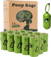 Biodegradable Dog Poop Bags: 720 Bags Extra Thick Strong Leak Proof Dog Waste Bags for Dogs with 1 Dispenser (4 Mixed Colors Green Blue Yellow Pink) -Scented