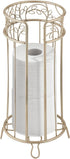 Idesign Metal Tissue Holder Stand the Twigz Collection – Holds 3 Rolls of Toilet Paper, Bronze