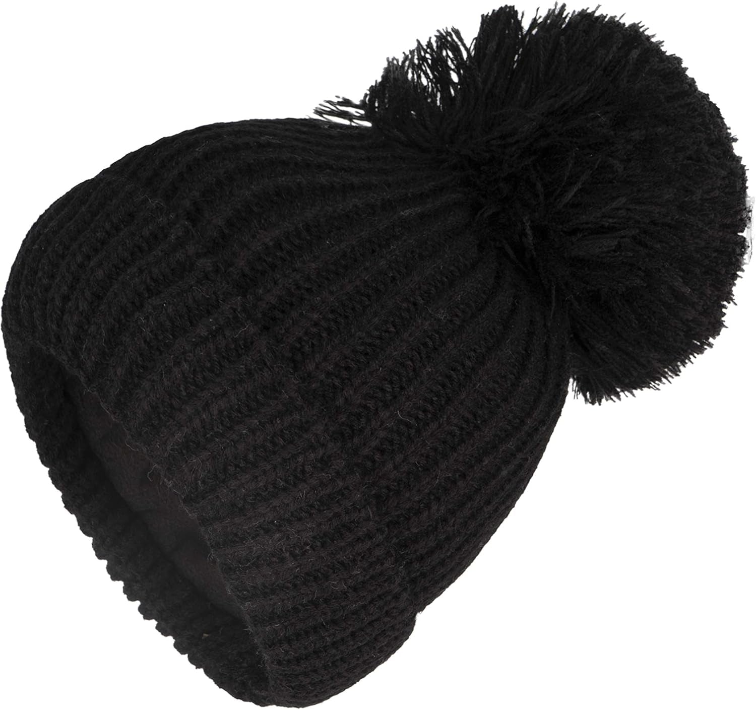 Winter Warm Knitted Baby Hats for Girls Pom Pom Kid Toddler Boys Beanies Cap with Fleece Lining