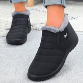 Women Boots Snow Fur Women Shoes Platform Slip on New Shoes Woman Ankle Boots Waterproof Flat Botas Mujer Winter Boot Female