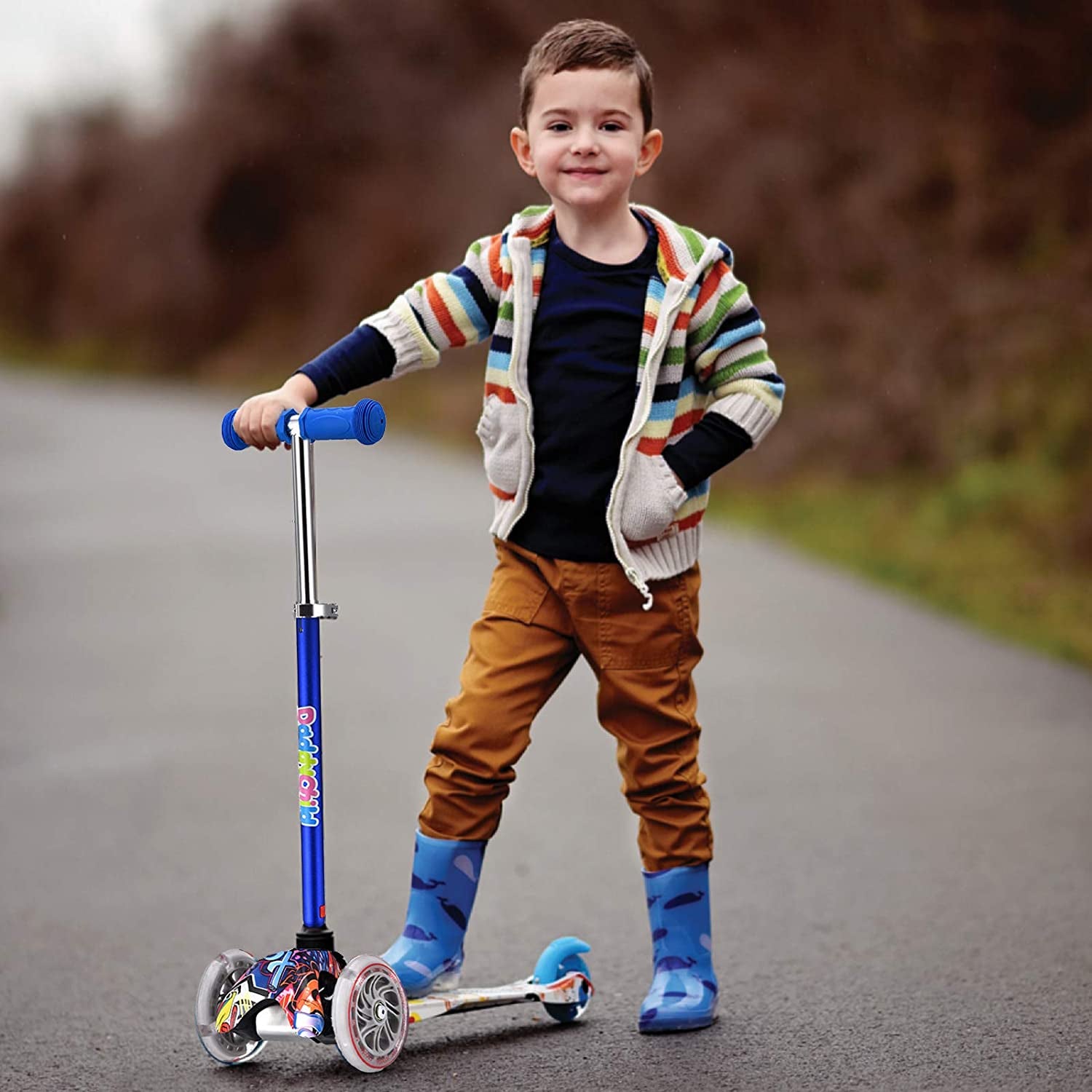 3 Wheel Scooters for Kids, Kick Scooter for Toddlers 3-6 Years Old, Boys and Girls Scooter with Light up Wheels, Mini Scooter for Children