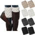 Womens Boot Socks Winter Warm Crochet Knitted Boot Cuffs Topper Socks Short Leg Warmers Gifts