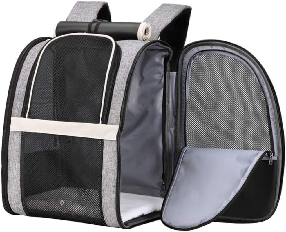 Innovative Traveler Bubble Backpack Pet Carriers for Cats and Dogs (Black)