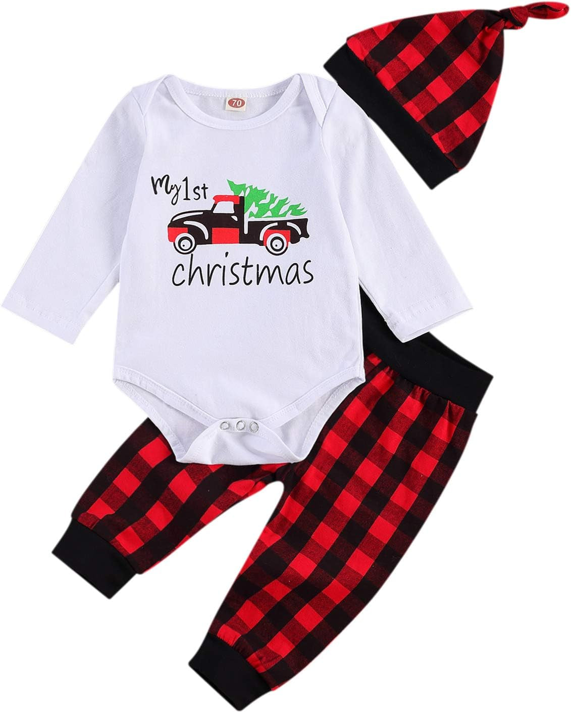 Baby Boy Girls First Christmas Outfit, Baby Boy Christmas Outfit 0-3 Months, Baby First Christmas Outfits for Boys (My First Christmas 2, 6-12 Months)