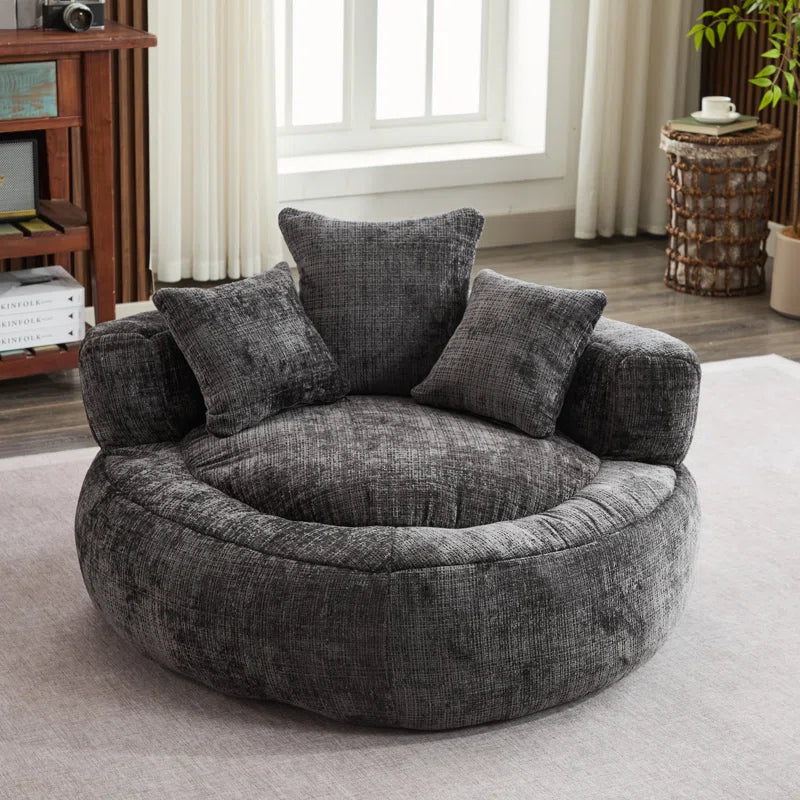 Chenille Armchair Bean Bag Chairs.